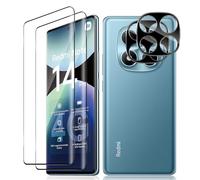 Vanrain Vetro Temperato per Xiaomi Redmi Note 14 Pro 4G, 2+2 Pezzi Curva 3D Pellicola Vetro e Fotocamera Protezione Vetro, Durezza 9H Definizione HD Anti Graffio Niente bolle