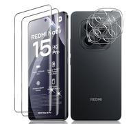 Vanrain Vetro Temperato per Xiaomi Redmi Note 15 Pro 4G, 2+2 Pezzi Curva 3D Vetro Pellicola e Fotocamera Protettiva, Durezza 9H Definizione HD Anti Graffio Niente bolle