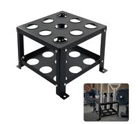 VANROUG Supporto verticale da pavimento per bilanciere olimpico a 9 bar, supporto per bilanciere olimpico, supporto verticale resistente