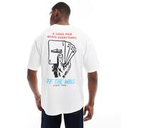 Vans - A Good Pair - T-shirt a maniche corte ampia bianca-Bianco S
