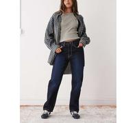 Vans - Annabelle - Pantaloni dritti in denim color senape heritage-Giallo 70 - 71.5cm