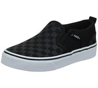 Vans Asher, Scarpe da ginnastica Unisex - Bambini e ragazzi, Checker Black Black, 34.5 EU