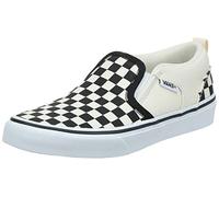 Vans Asher, Scarpe da ginnastica Unisex - Bambini e ragazzi, Checkers Black Natural, 35 EU