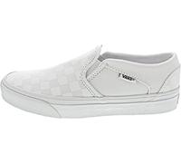 Vans Asher, Sneaker, Donna, Checkerboard White/White, 40.5 EU
