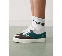 Vans - Authentic - Sneakers bicolore grigie e verdi con lacci oversize-Grigio 43