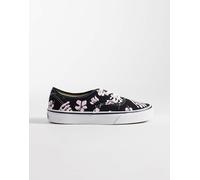 Vans Authentic - Sneakers nere e bianche con stampa di foglie-Nero 40.5