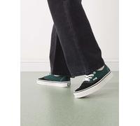 Vans Authentic - Sneakers nere e verdi con stampa leopardata-Nero 36