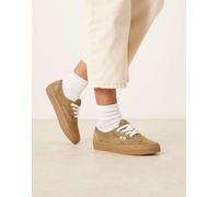 Vans Authentic - Sneakers verde oliva in camoscio con suola in gomma 39