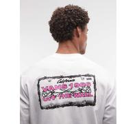 Vans - Maglietta Barb Plate Loose, Uomo, Bianco, Taglia: XS