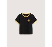Vans - Berlin Crest Ringer T-Shirt, Donna, Blu, Taglia: XS