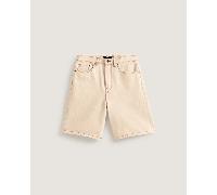 Vans - Bermuda baggy in denim Check-5, Uomo, Bianco, Taglia: 31