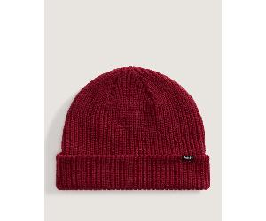 Vans - Berretto con risvolto Core Basic, Uomo, Bordeaux, Taglia: Taglia unica