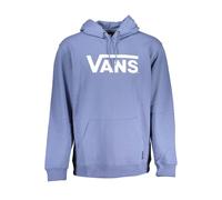 Vans Blue Cotton Men Sweater with Hood and Central Pocket - M