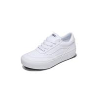 Vans Brooklyn LS Platform, Scarpe da Ginnastica Donna, Tela Bianco Bianco, 34.5 EU