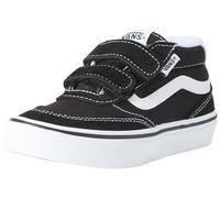 Vans Brooklyn Mid V Sneaker, Nero/Bianco, 1 UK Bambino, Nero e Bianco, 1 UK Child