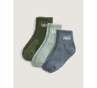 Vans - Calzettoni Bambino/a Classic Half (3 paia), Verde, Taglia: XXS (27-30.5 )