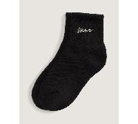 Vans - Calzettoni Bambino/a Classic Script Half (6 paia), Nero, Taglia: XS (31-34 )