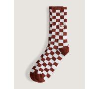 Vans - Calzettoni Checkerboard (1 paio), Uomo, Marrone, Taglia: S (34.5-38 )