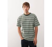 Vans - Cameron - Maglia a righe grigia e oliva-Verde XS