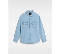 Vans - Camicia in denim Palmhill, Uomo, Blu, Taglia: XS