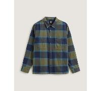 Vans - Camicia in flanella con motivo scozzese Larkspur, Uomo, Nero, Taglia: L