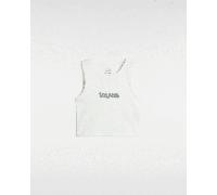 Vans - Canotta corta aderente Blur, Donna, Bianco, Taglia: XL