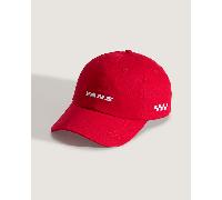Vans - Cappellino jockey Check Side, Uomo, Rosso, Taglia: Taglia unica