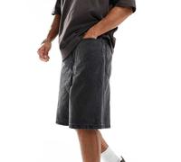 Vans - Check-5 - Pantaloncini di jeans larghi nero slavato W74cm