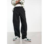Vans - Chino larghi neri con vita elasticizzata-Nero S
