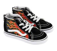 Vans Chiusura T Sk8-hi (neonato/bambino) Scarpe per bambini Unisex, Pixel Flame Black/Red, 13.0 cm