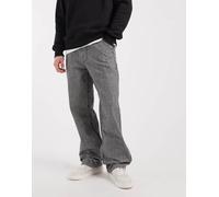 Vans - Chore - Pantaloni di jeans ampi neri e bianchi a righe-Nero W76cm