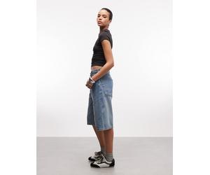 Vans - Cinched Check 5 - Pantaloncini ampi blu medio lavaggio stone wash/blu 62 - 64.5cm