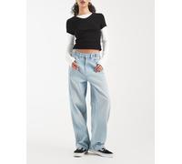 Vans - Cinched Check 5 - Pantaloni ampi grigio medio lavaggio stone wash chiaro W36