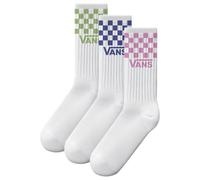 Calze Vans Classic Check Crew bianco rosa blu (3 paia) - M