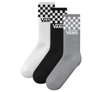 Vans Classic Check Crew Calzini, Nero/Bianco, M Unisex-Adulto