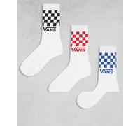 Set di calzini Vans Classic Check Crew Dimensioni dei calzini: 38,5-42 / Colore: bianco