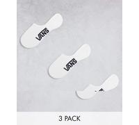 Vans Classic - Confezione da 3 paia di fantasmini bianchi-Bianco 42.5-47