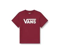Vans Classic Drop V SS Crew Tee-B, Bordeaux e Bianco, 8 Anni