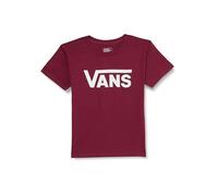 Vans Classic Drop V SS Crew Tee-b T-Shirt, Bordeaux e Bianco, 10-12 Anni Bambini e Ragazzi