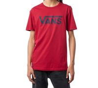 Vans Classic Drop V SS Crew Tee-b T-Shirt, Cardinale e Marina, L Uomo