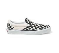 Scarpe Vans Checkboard Classic Slip On bianco nero puro bambini - 31