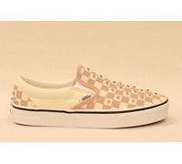 VANS CLASSIC SLIP-ON VN000D6YFPR1 scarpa donna tessuto rosa e panna a scacchi