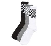 Calze Vans Classic Check Crew grigio nero bianco (3 paia) - S