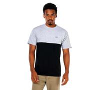 Vans Colorblock Tee T-Shirt, Athletic Heather-Nero, M Uomo
