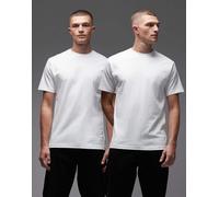 Vans - Confezione da 2 T-shirt vestibilità classica bianche-Bianco S