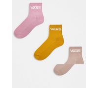 Vans - Confezione da 3 calzini corti color pastello multicolore-Rosa 46.5-50