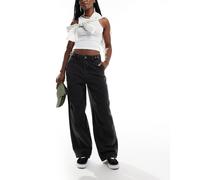 Vans - Curbside - Pantaloni larghi neri-Nero W24