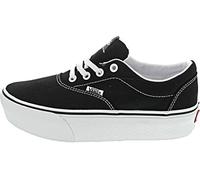 Vans Doheny Platform Sneaker Donna, Nero (Canvas Black White 187), 38.5 EU