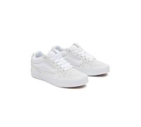 Vans Donna Caldrone Sneakers Basse In Camoscio/Mesh White