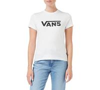 Vans Drop V SS Crew T-Shirt, White, M Donna